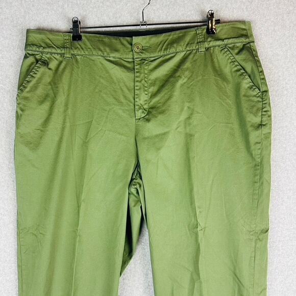 Lane Bryant Womans Sz 20 Plus Pants Green Comfort Waist Pockets - Picture 4 of 9